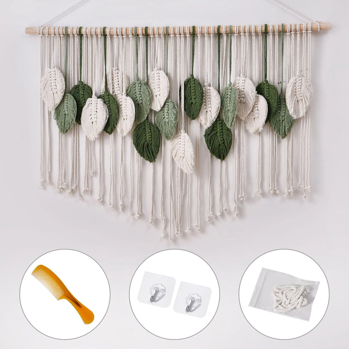 Wanddecoratie Geweven Bladeren Bohemian Stijl 3