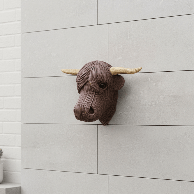 Wanddecoratie Koeienkop Rustiek 0