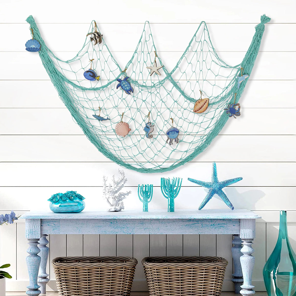 Wanddecoratie Nautische Stijl Wandnet voor Woonkamer en Kinderkamer 3