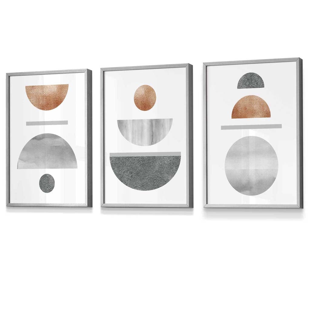 Wanddecoratie Woonkamer Set van 3 Geometrische Kunstwerken voor Moderne Interieurs 5
