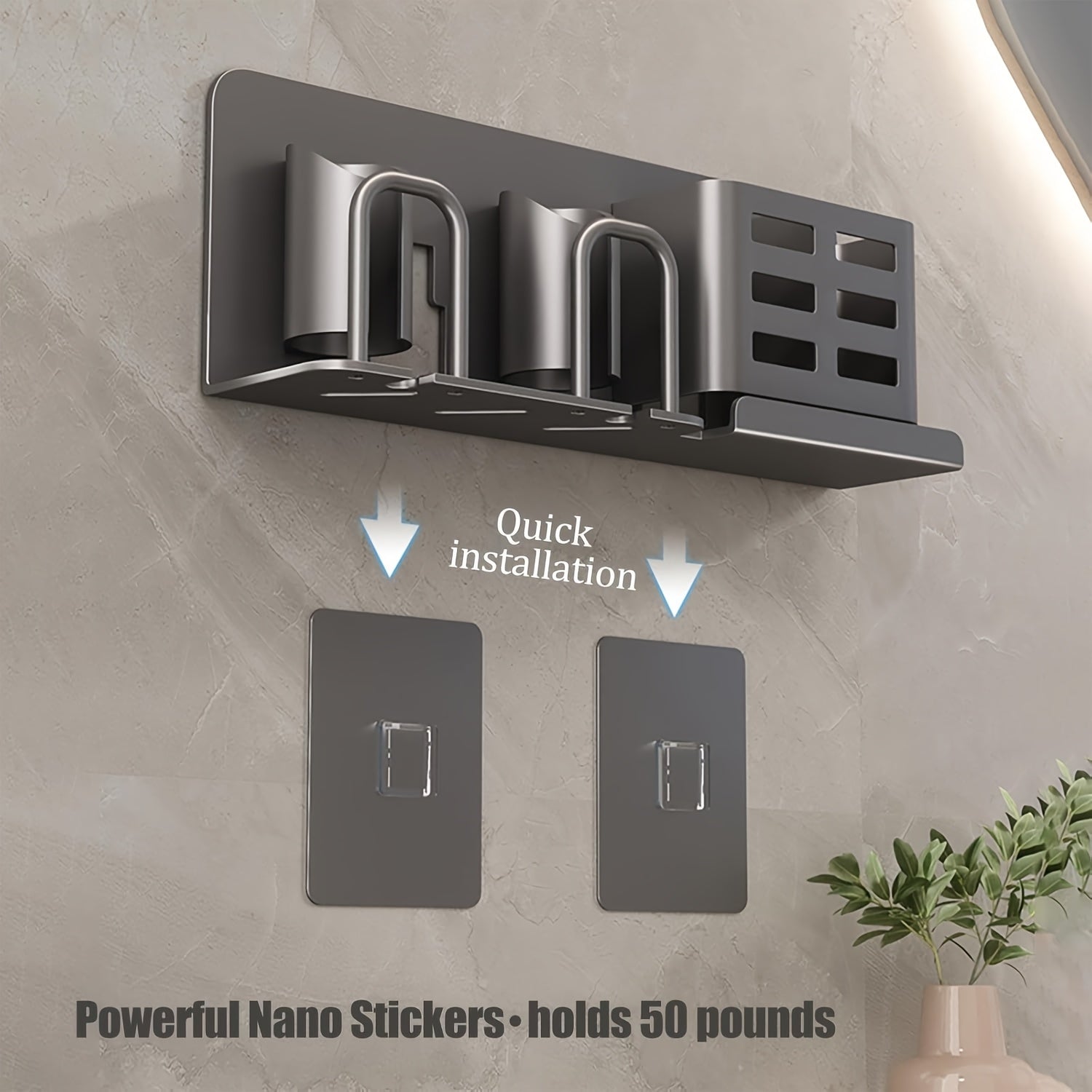 Wandgemonteerde Tandenborstelhouder voor Elektrische Tandenborstels Organizer 7