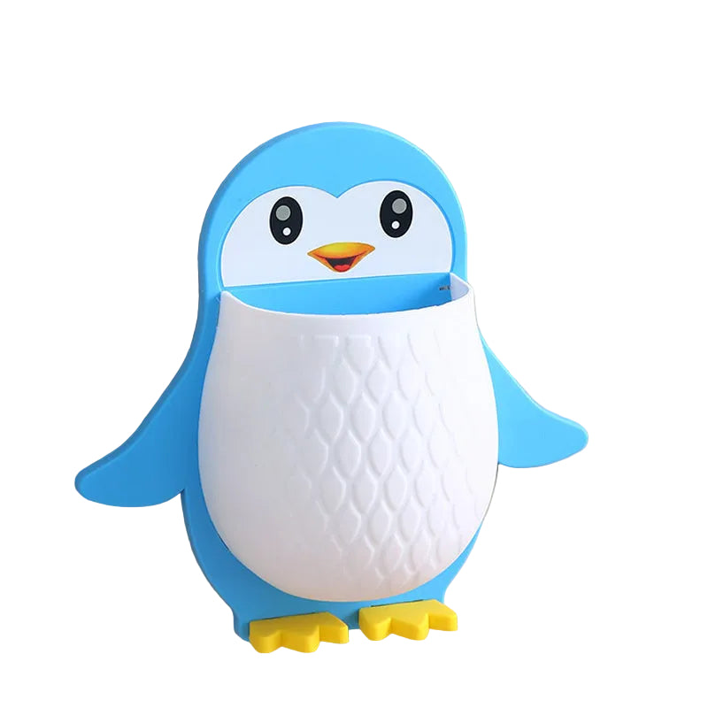 Wandgemonteerde Telefoonhouder in Pinguïn Design 0