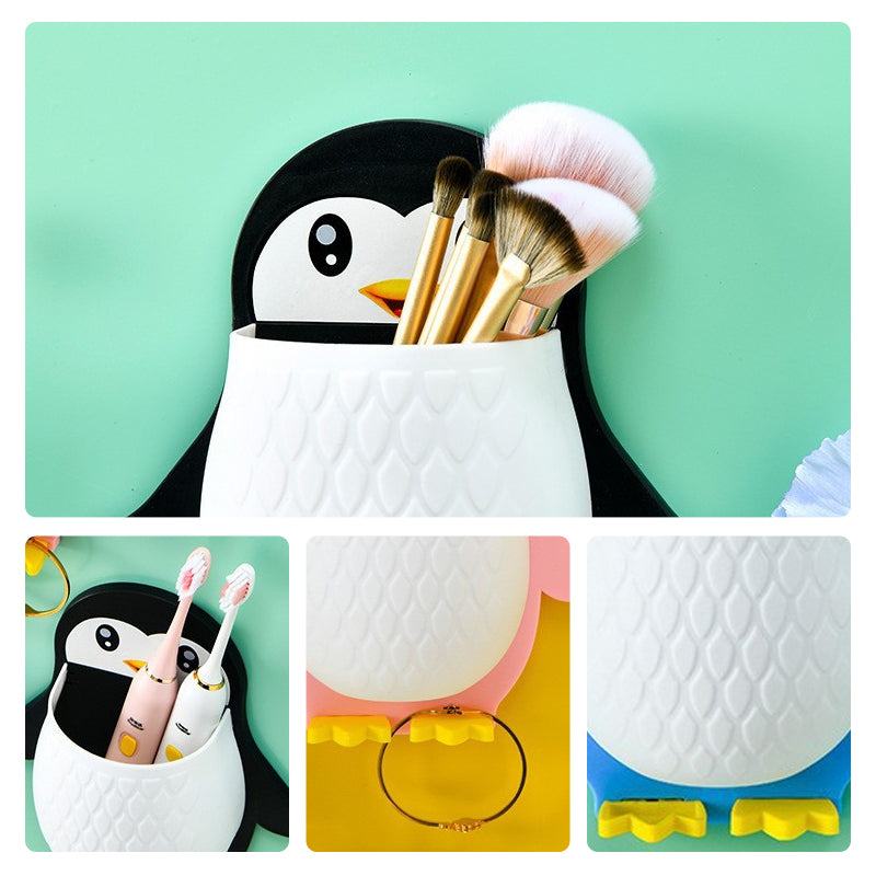 Wandgemonteerde Telefoonhouder in Pinguïn Design 4