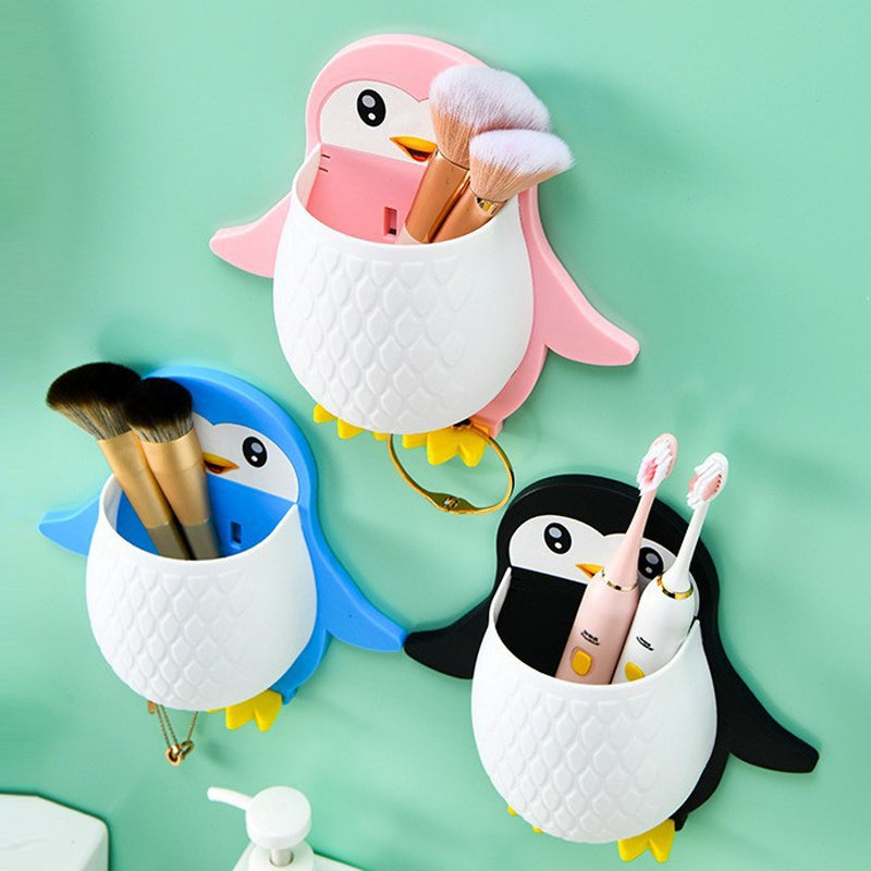 Wandgemonteerde Telefoonhouder in Pinguïn Design 7