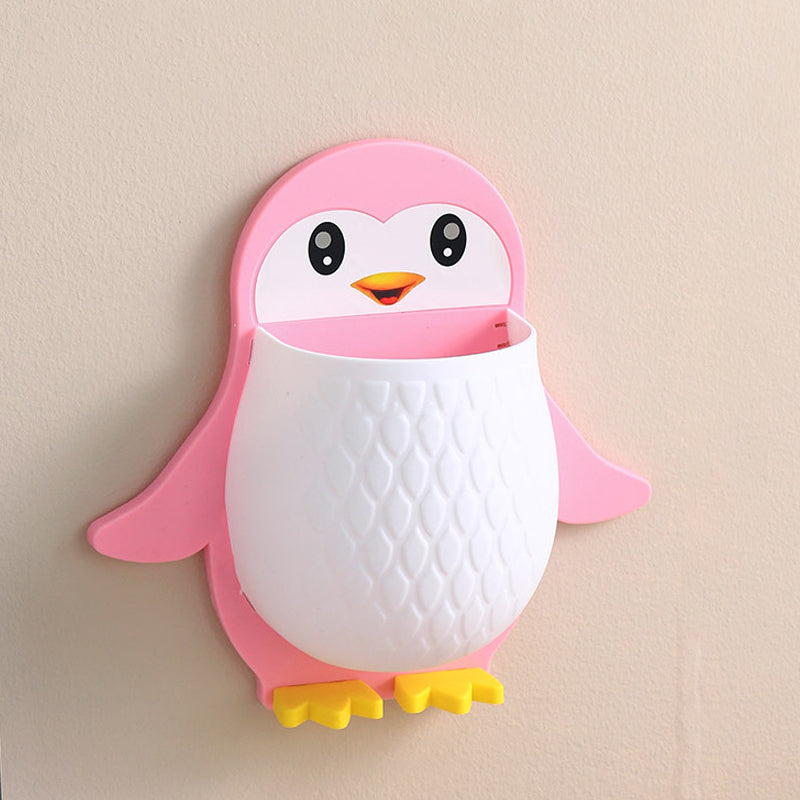 Wandgemonteerde Telefoonhouder in Pinguïn Design 9