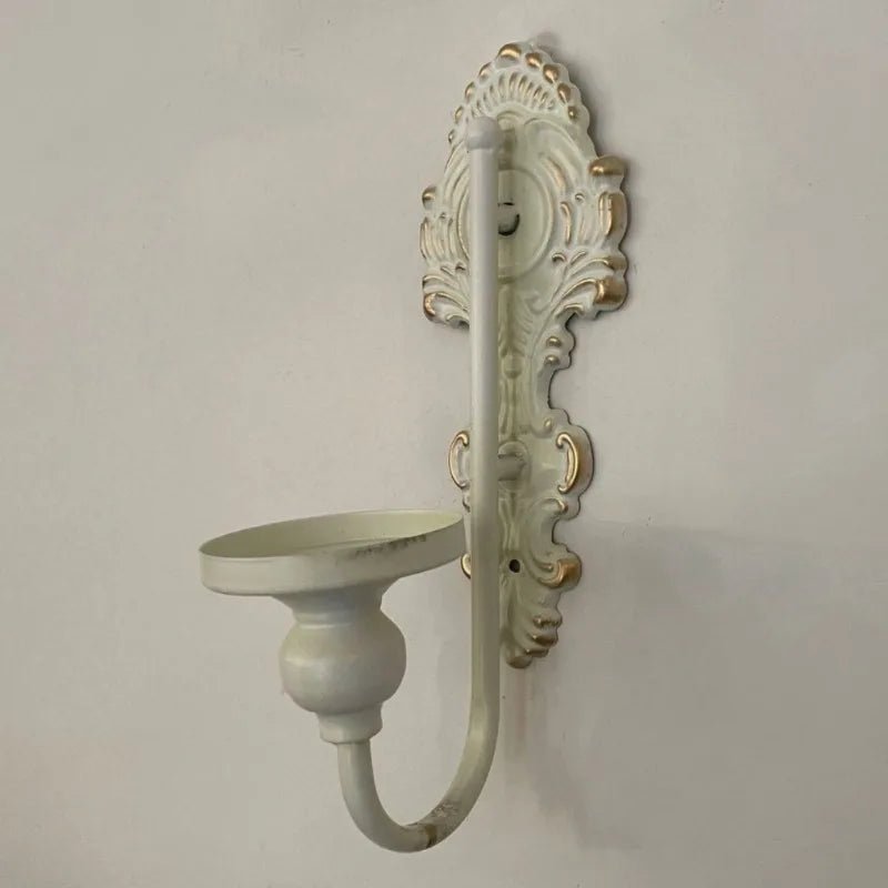 Wandkaarsenhouder Smeedijzer Tijdloos Design 6