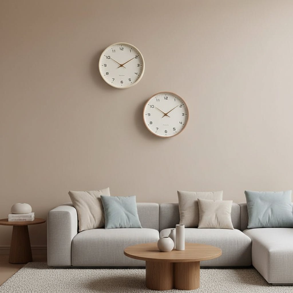 Wandklok Modern Minimalistisch Houtdesign 3