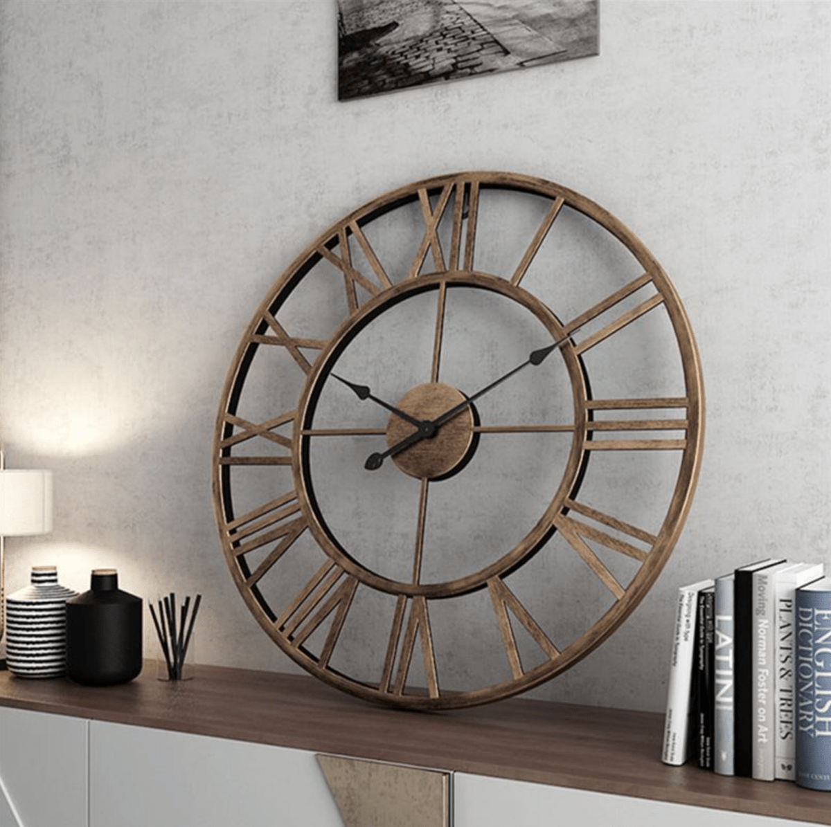 Wandklok Skelet Design voor Thuis en Kantoor 1