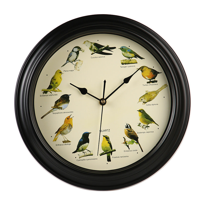 Wandklok met kleurrijk vogelmotief voor interieurdecoratie 6