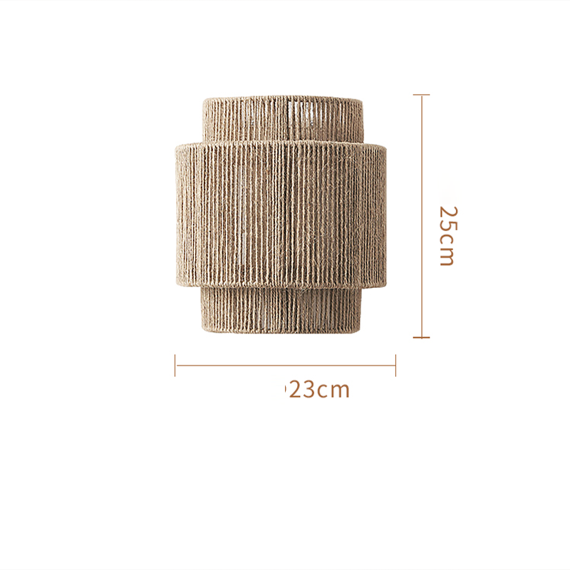 Wandlamp Boheemse Vintage Rotan Design 6