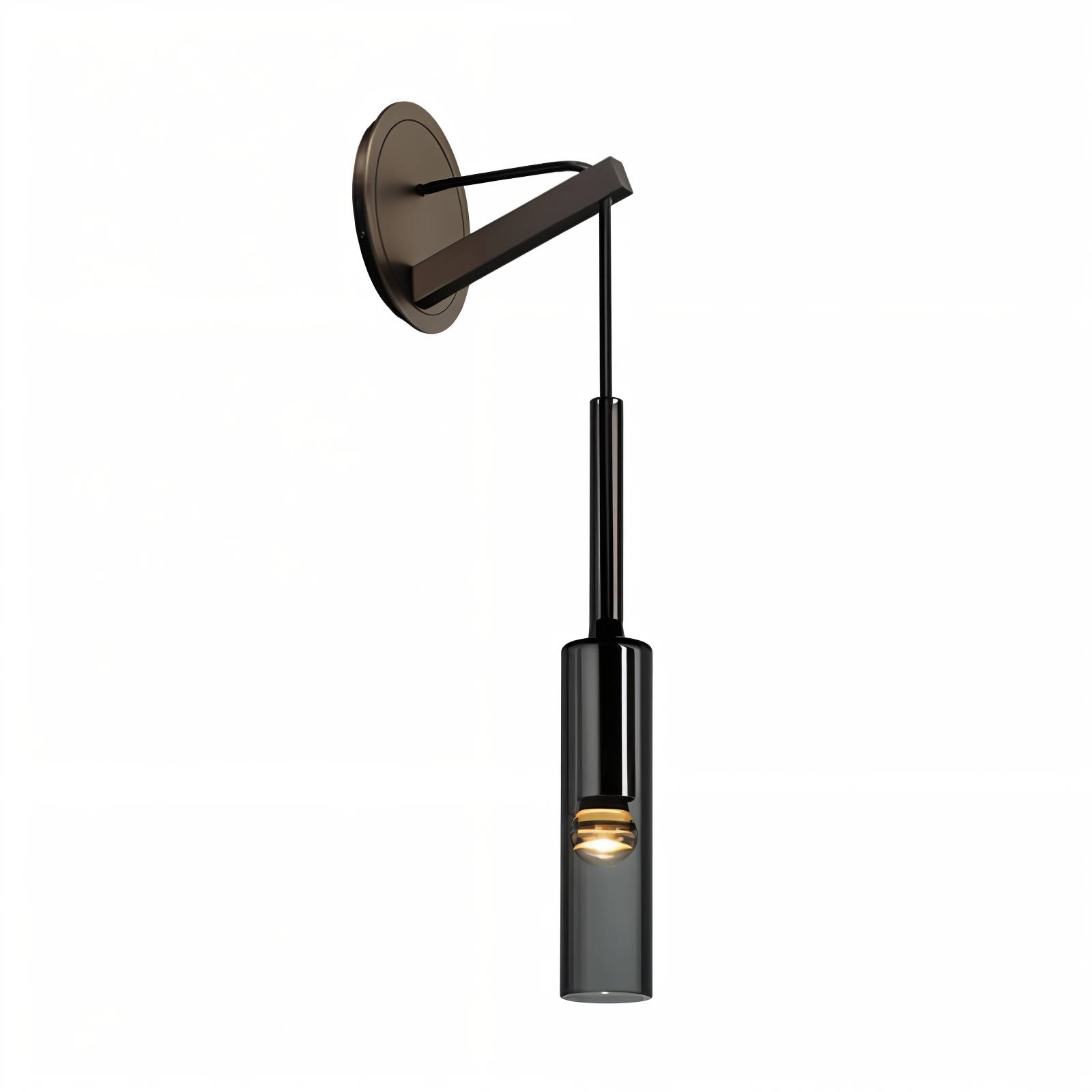 Wandlamp Minimalistisch Rookglas 0