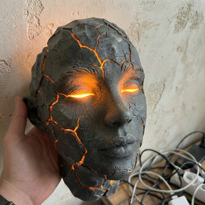 Wandlamp met Lava Crack Design voor Kunstzinnige Interieurs 2