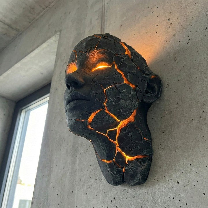 Wandlamp met Lava Crack Design voor Kunstzinnige Interieurs 4