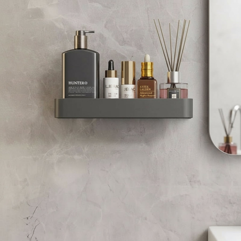 Wandplank voor Badkamer met Handdoekenrek 0