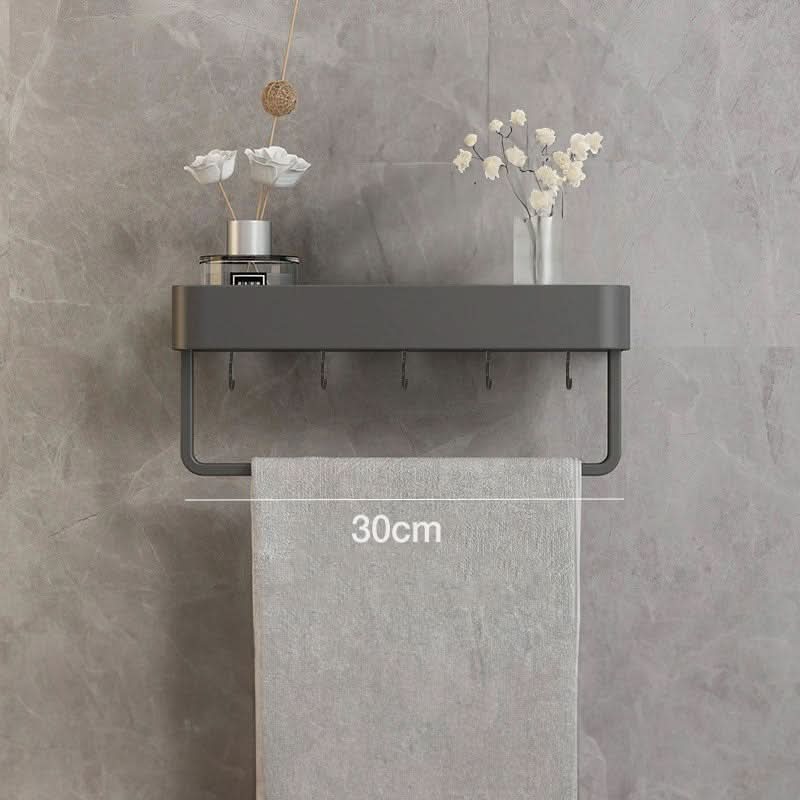 Wandplank voor Badkamer met Handdoekenrek 6