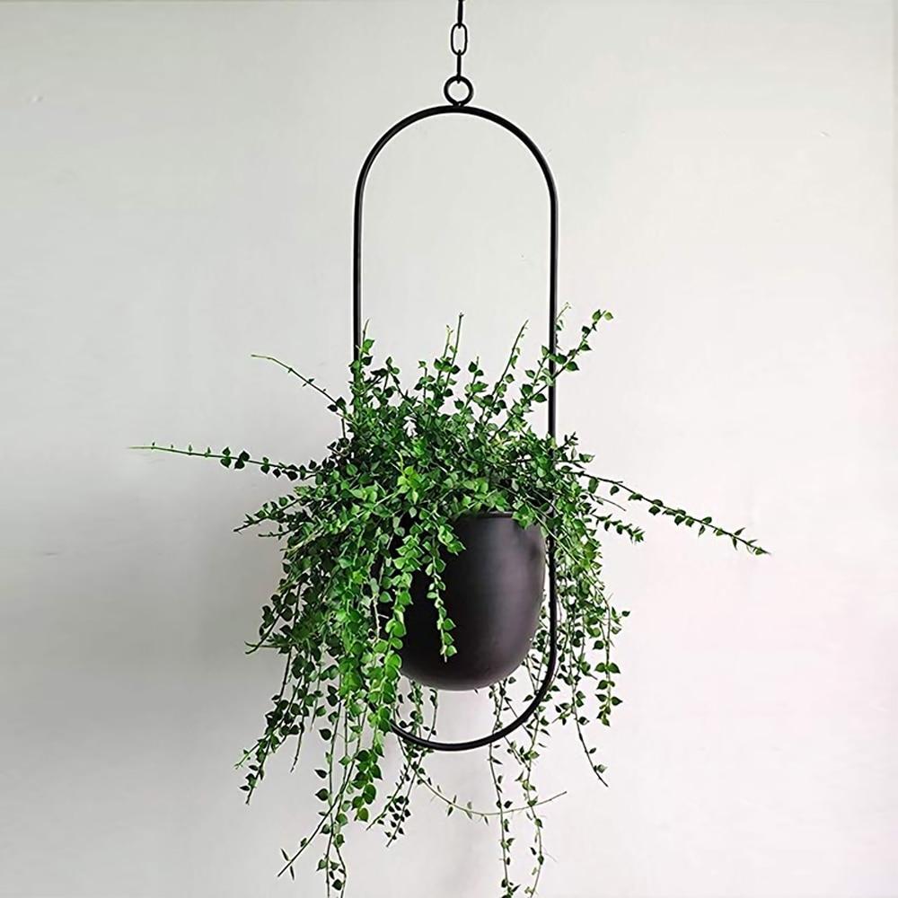 Wandplantenhanger Minimalistisch met Verstelbare Ketting 4