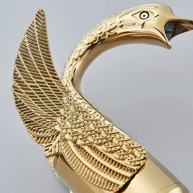 Wastafelkraan Gouden Design met Enkele Handgreep 5