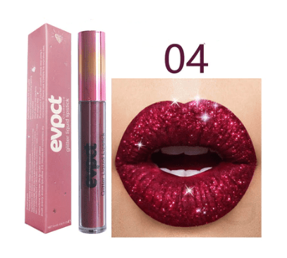 Waterdichte Glitter Lippenstift met Langdurige Glans 12
