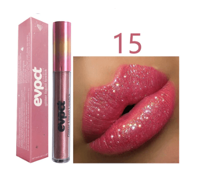 Waterdichte Glitter Lippenstift met Langdurige Glans 17