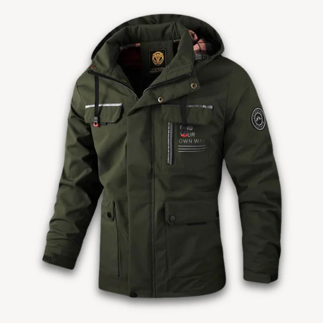 Waterdichte winterjas voor heren met capuchon 5