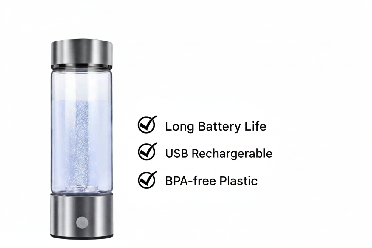 Waterfles met Waterstofgenerator voor Verbeterde Hydratatie 1