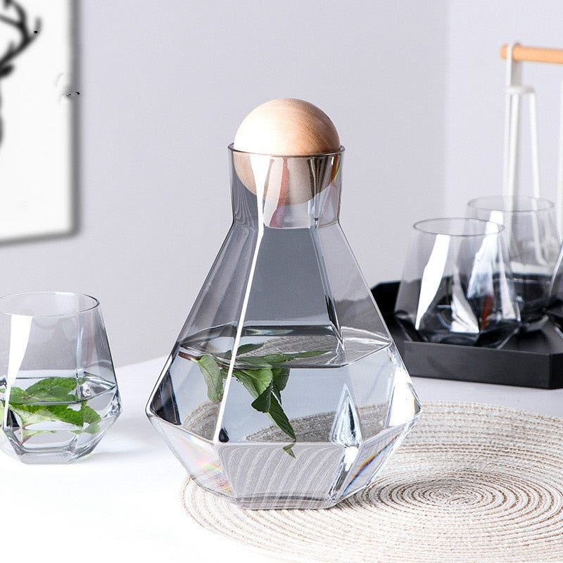 Waterkan Set met Bijpassende Bekers voor Koud en Warm Water 2
