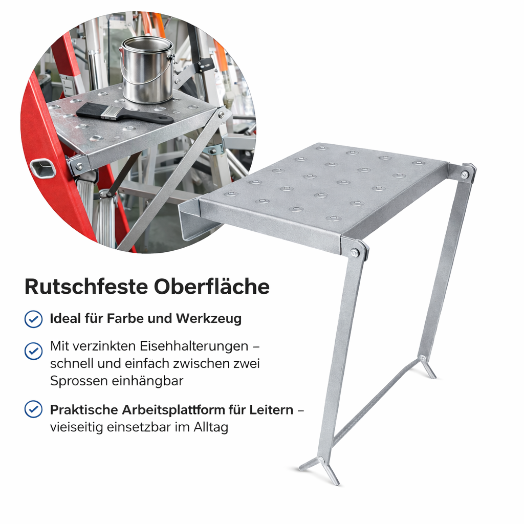 Werkplatform Voor Ladder Met Antislipoppervlak En Robuuste Constructie 3