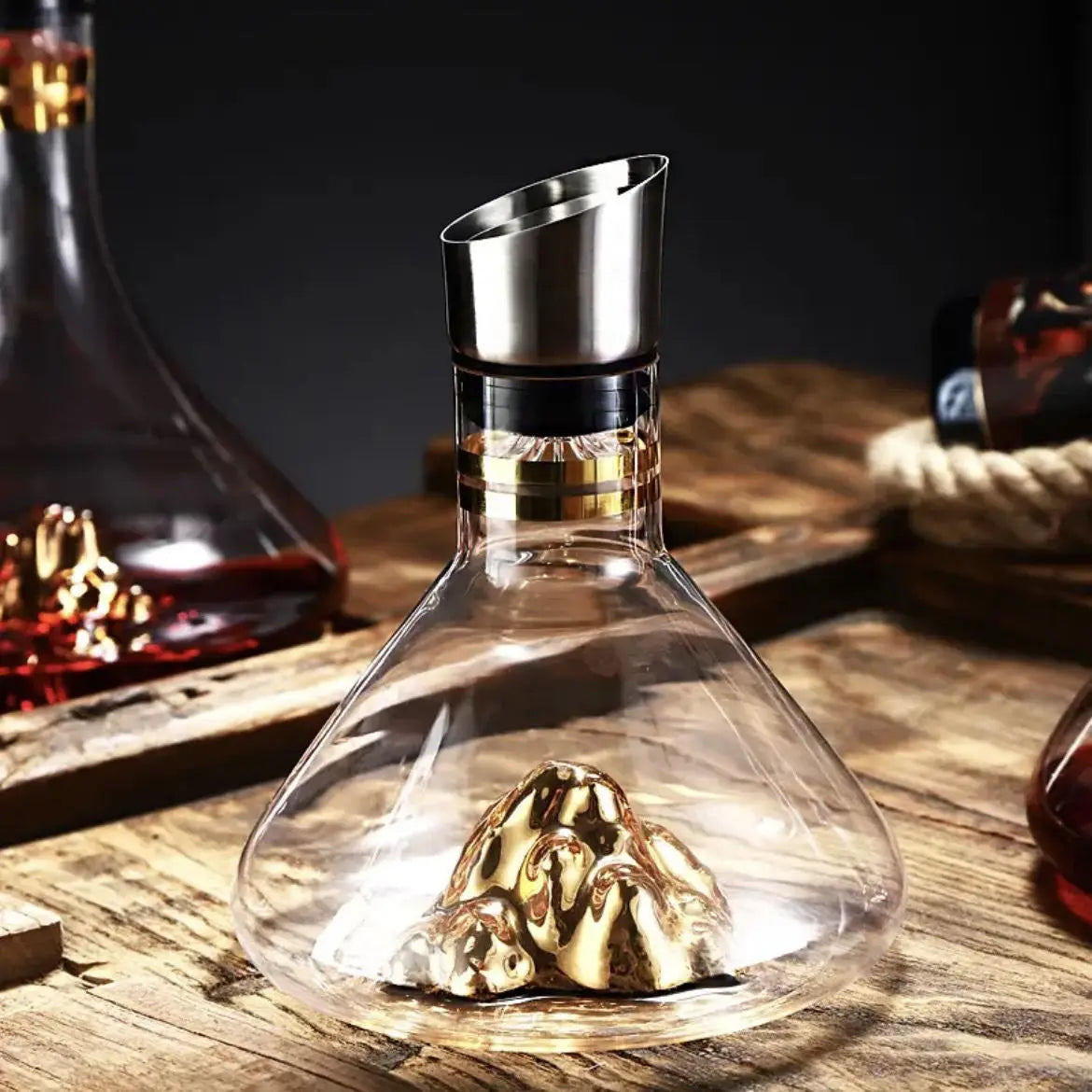 Whisky Decanter Handgemaakt Ijsberg Design 3