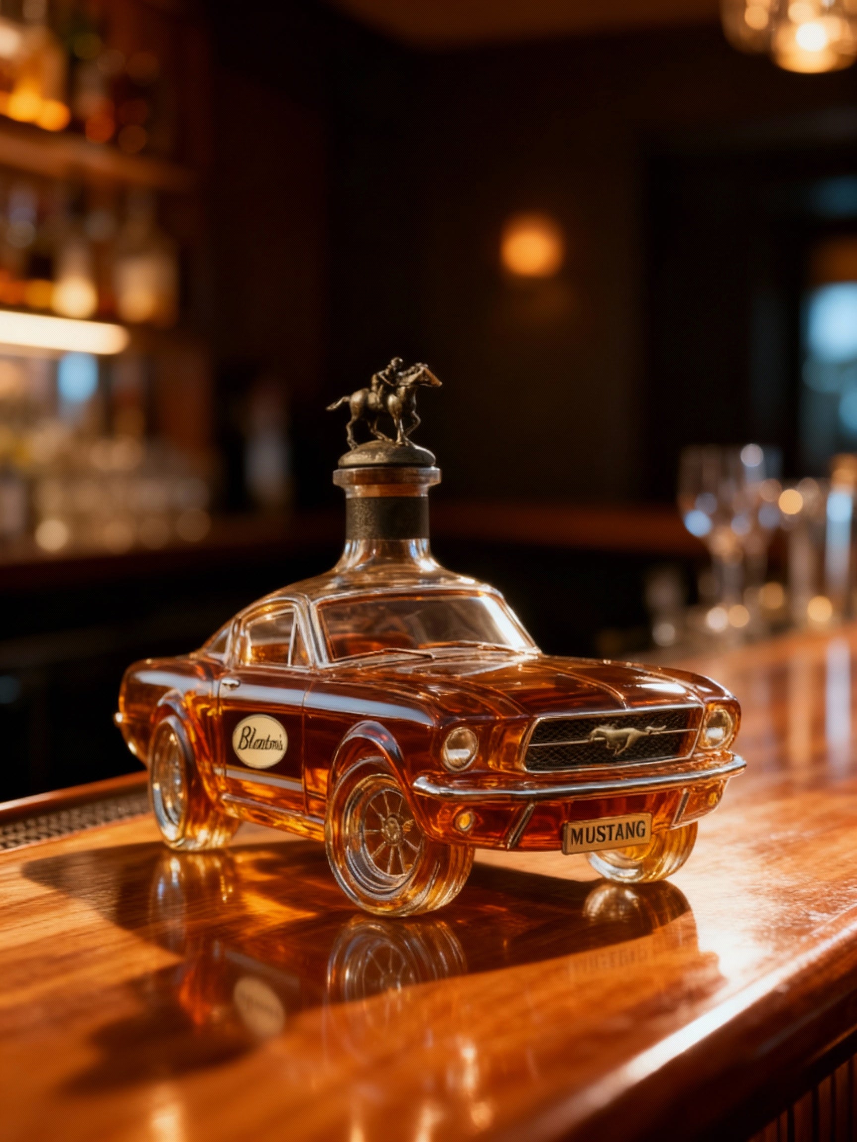 Whiskykaraf Auto Vorm Mustang voor Thuisbar Decoratief Accent 2