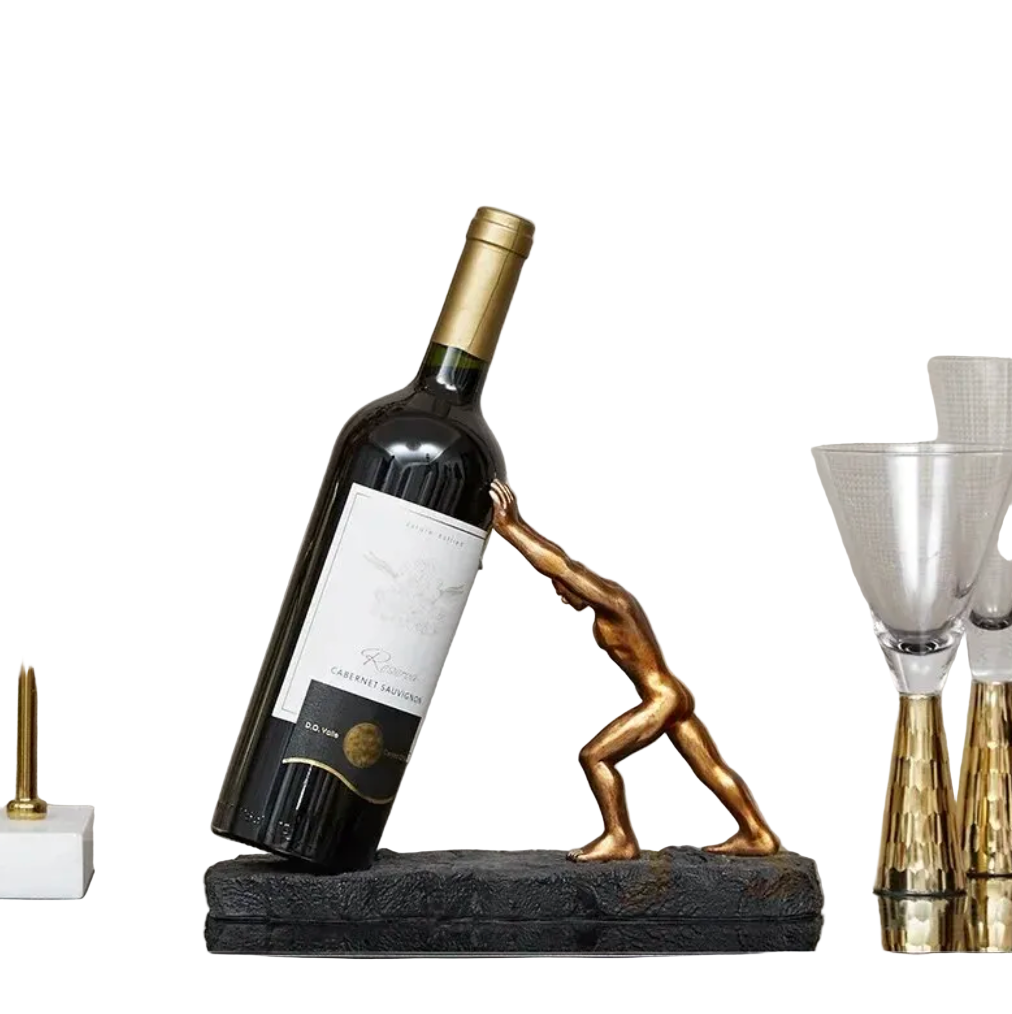 Wijnfleshouder Metalen Design Luxe 0