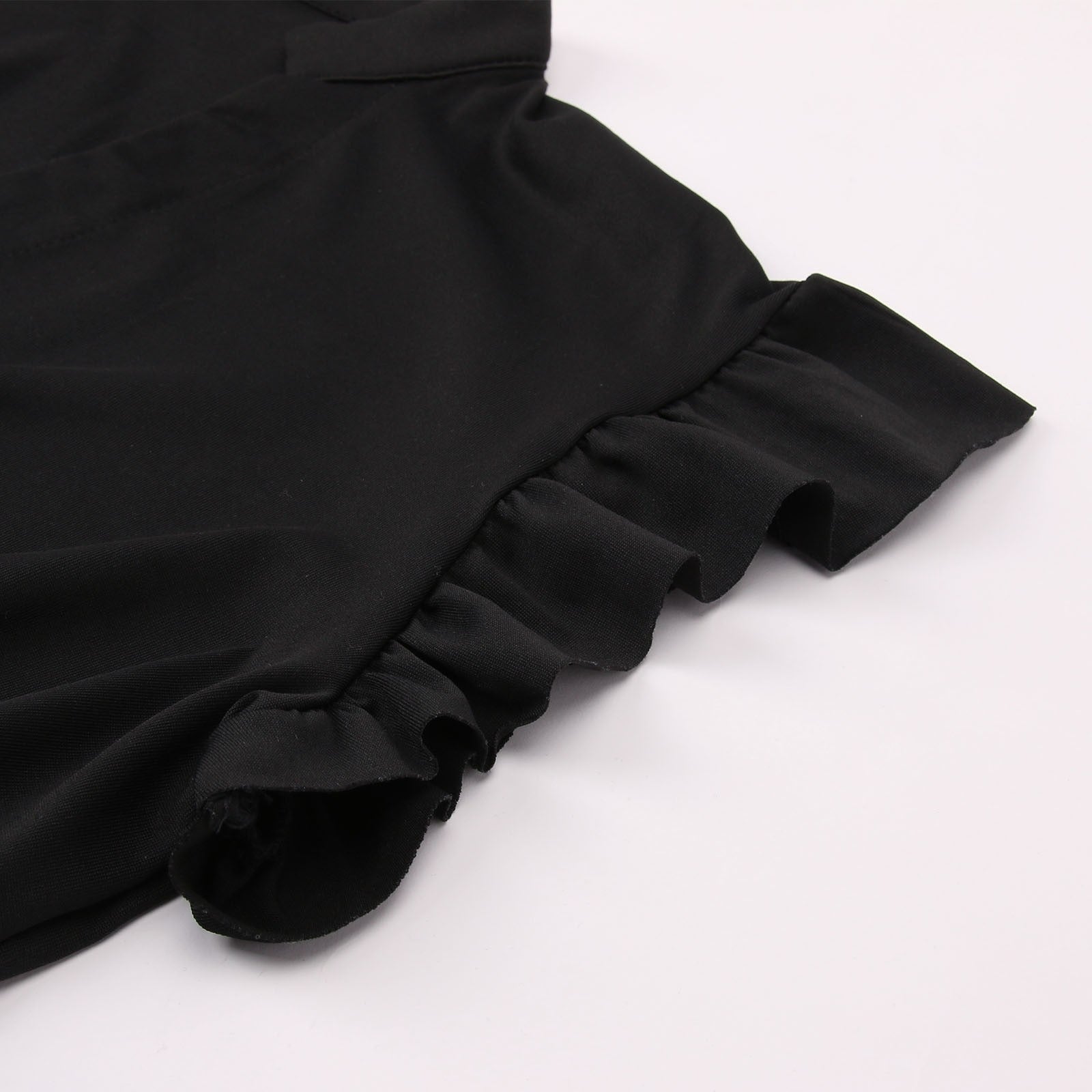 Witte Blouse Dames met Ruchesmouwen voor Feestelijke Gelegenheden 4