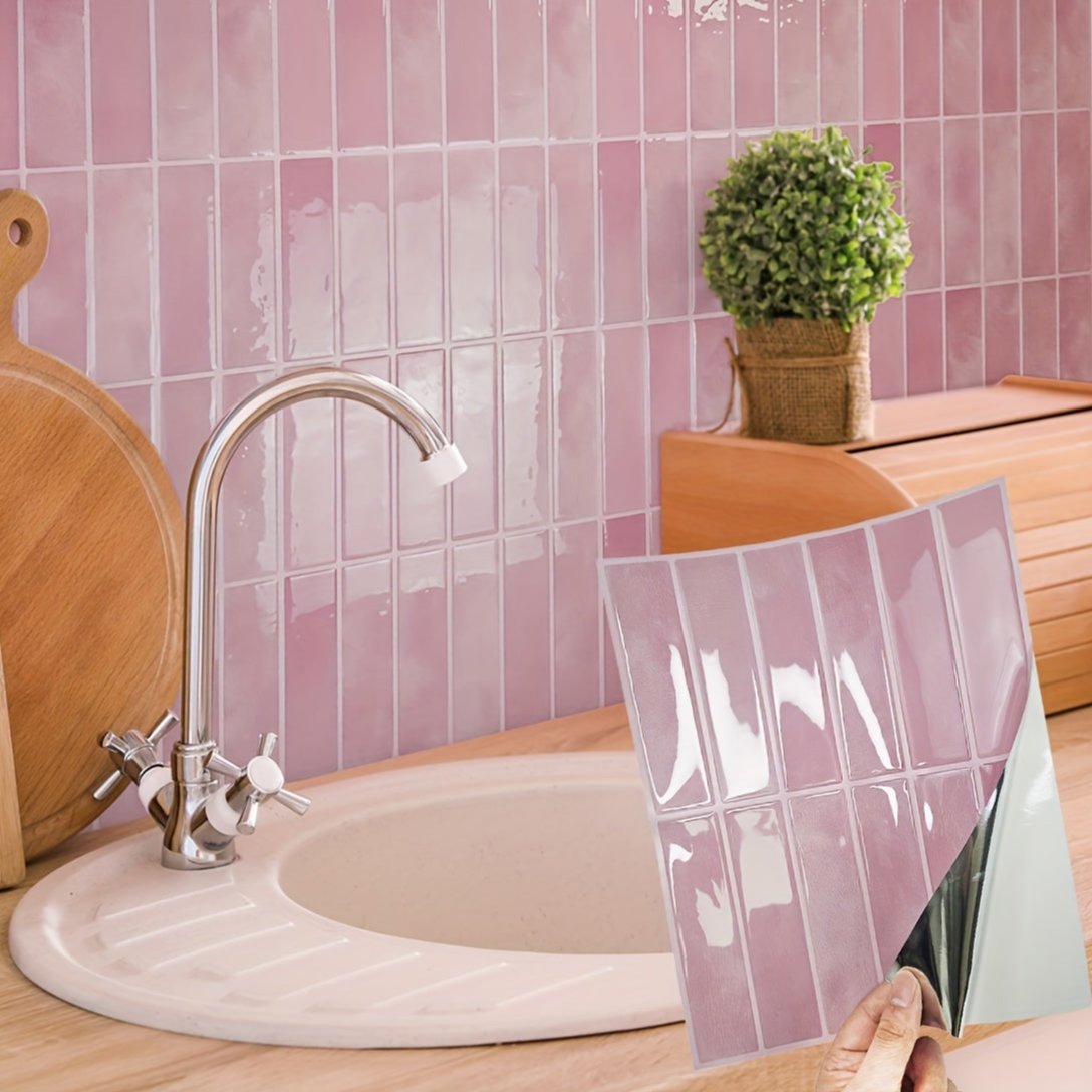Zelfklevende 3D Muurtegels voor Keuken en Badkamer 5