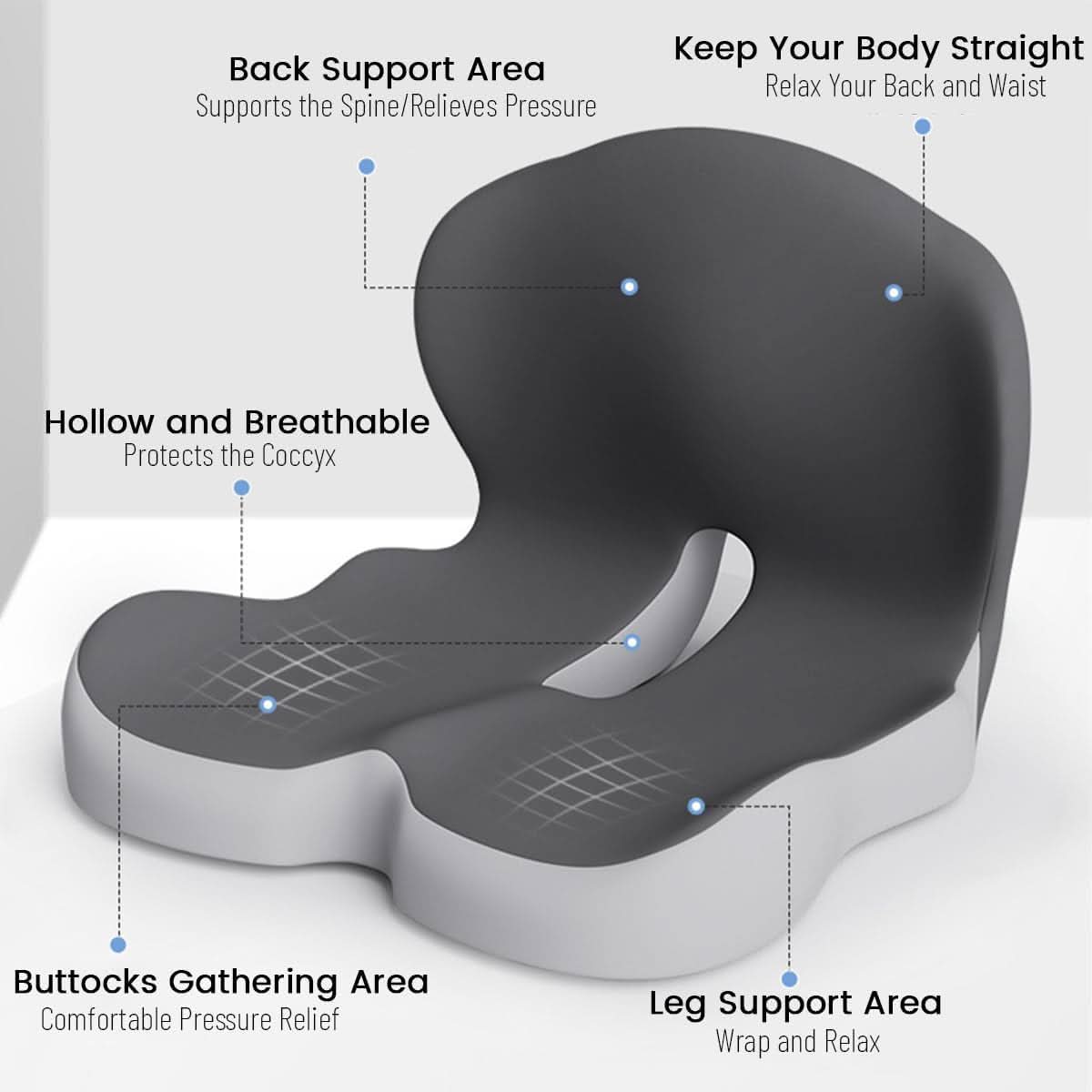 Zitkussen Ergonomisch Comfort voor Gezonde Zithouding 7