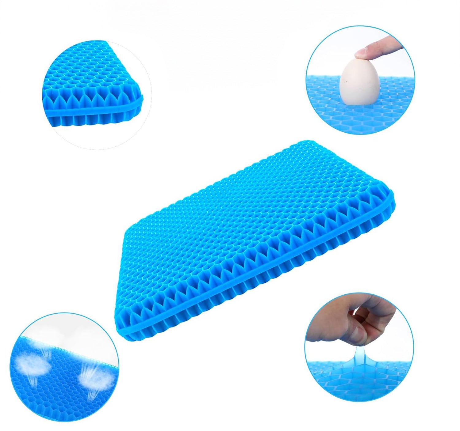 Zitkussen Ergonomisch Met Honingraatstructuur Voor Comfortabel Zitten 0