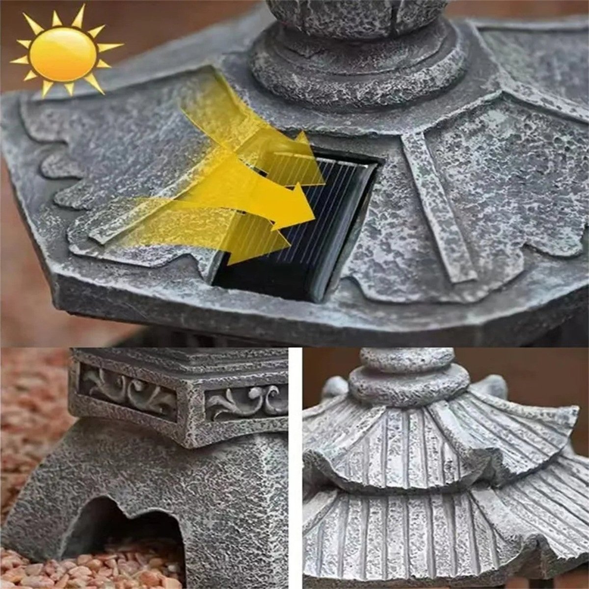 Zonne-energie Buitenlantaarn Modern voor Tuin en Terras 3