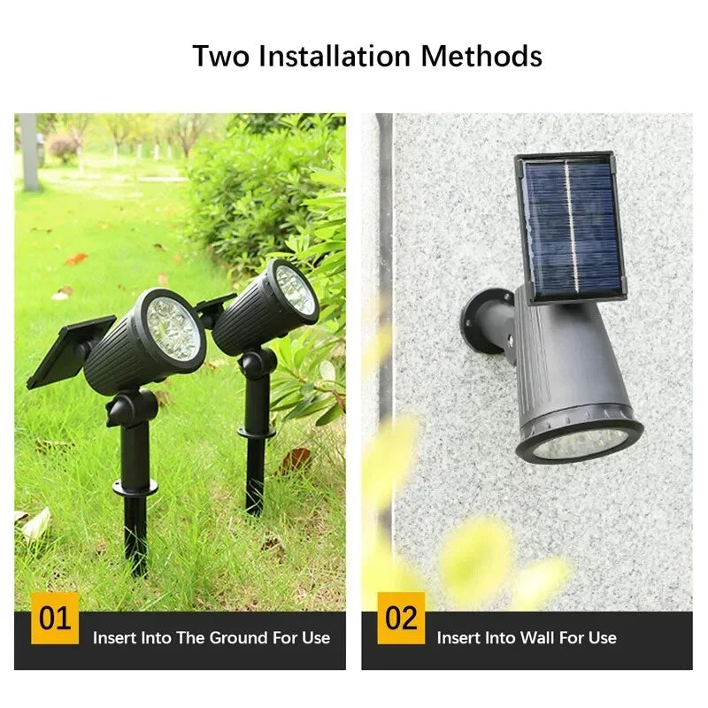 Zonne-energie Tuin LED-Spotlampen 7