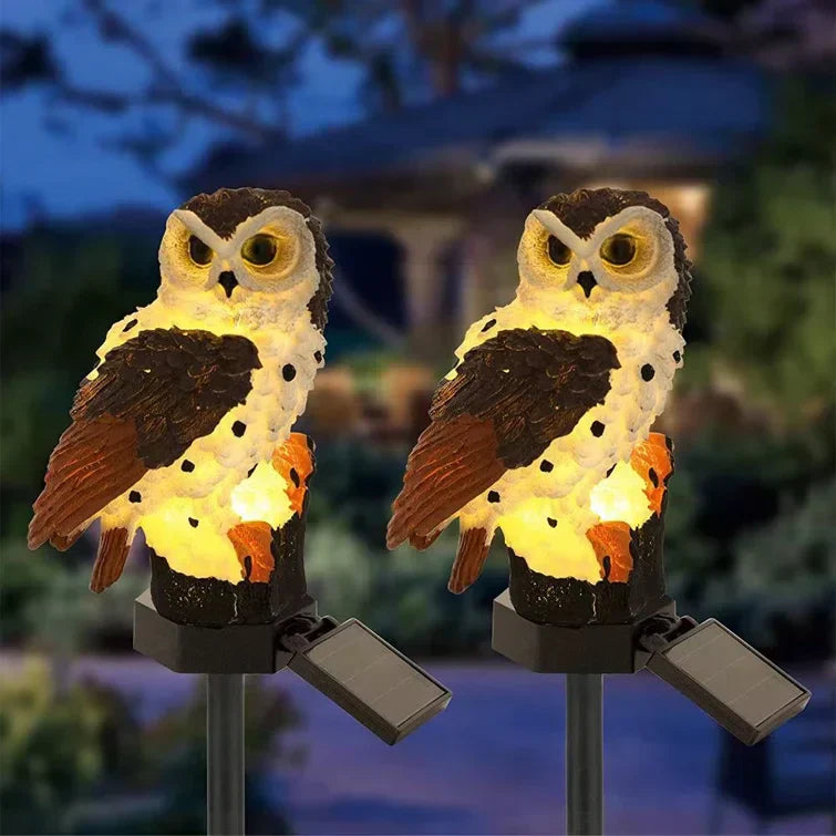 Zonne-energie Tuinlamp Uilendesign LED 5