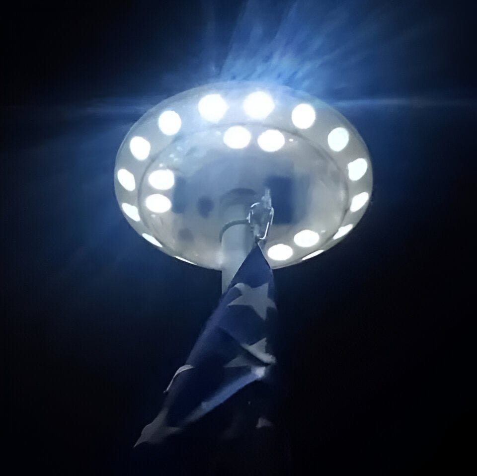Zonne-energie Vlaggenmast Verlichting Automatisch 3