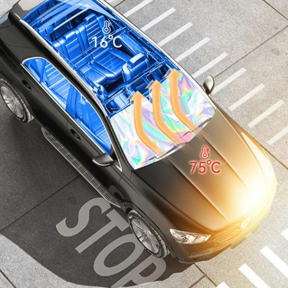 Zonnebescherming Voorruit Auto Universeel Opvouwbaar 1