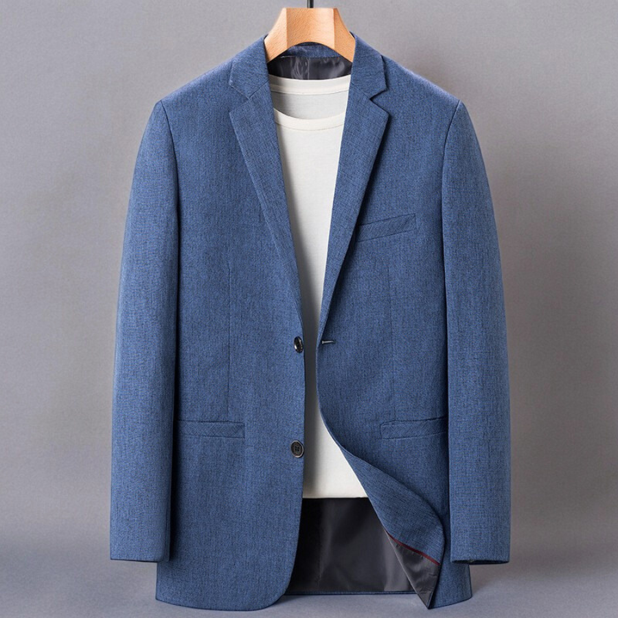 Zwarte Blazer Dames Wol Zijden Voering Getailleerd 1