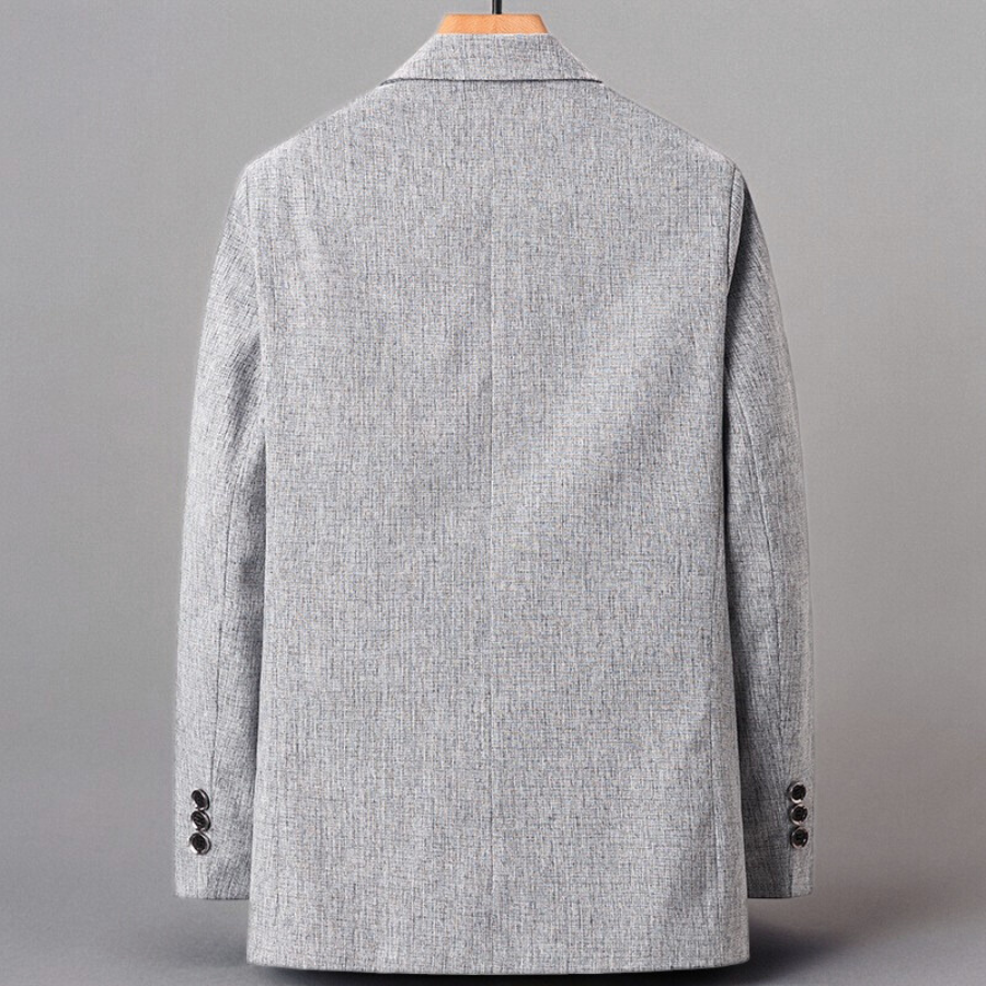 Zwarte Blazer Dames Wol Zijden Voering Getailleerd 2