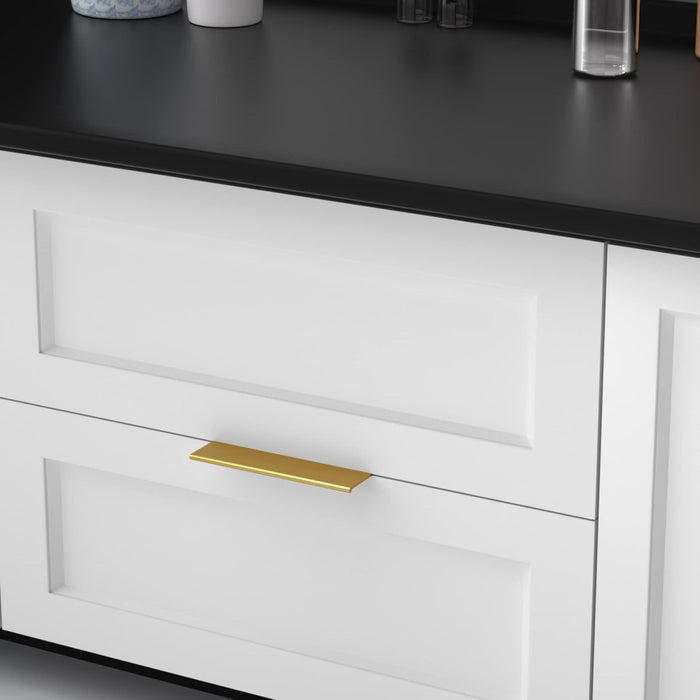 Zwarte Handgrepen Keukenkasten Vingerrand Stijl Modern Design 10
