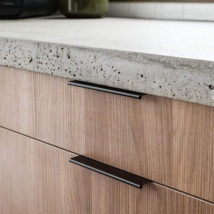 Zwarte Handgrepen Keukenkasten Vingerrand Stijl Modern Design 16