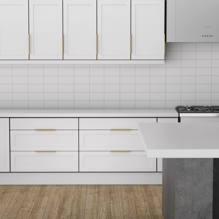 Zwarte Handgrepen Keukenkasten Vingerrand Stijl Modern Design 9