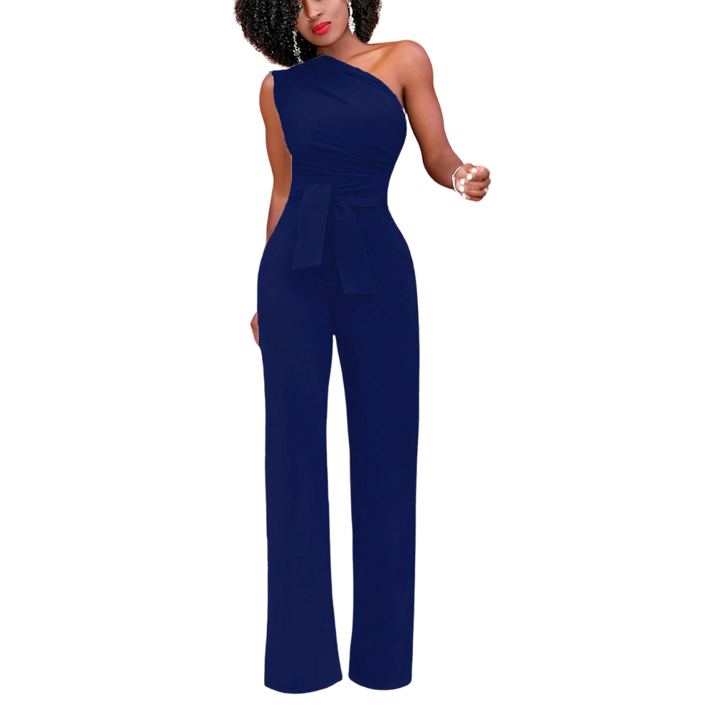 Bodycon-jumpsuit met één schouder