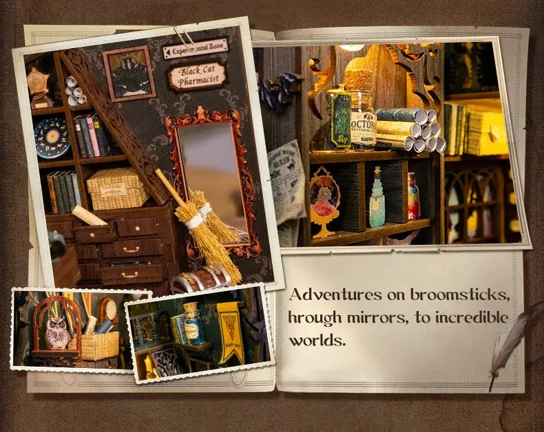 3D Houten Puzzel Boek Nook Kit