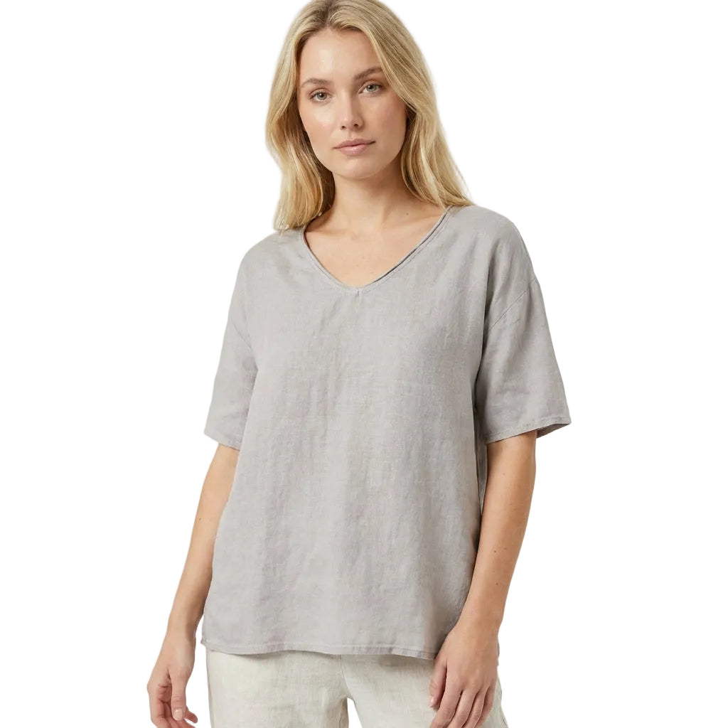 Dames Losvallende Top Ronde Hals Casual Stijl