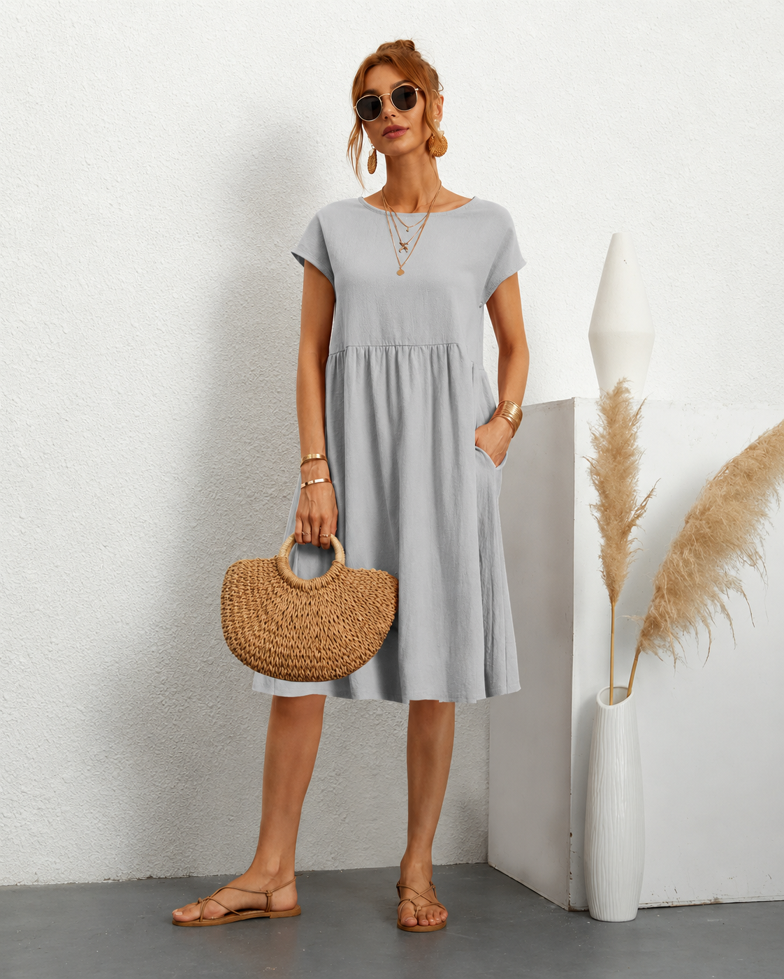 Moderne Jurk Dames Tijdloos Elegant Design