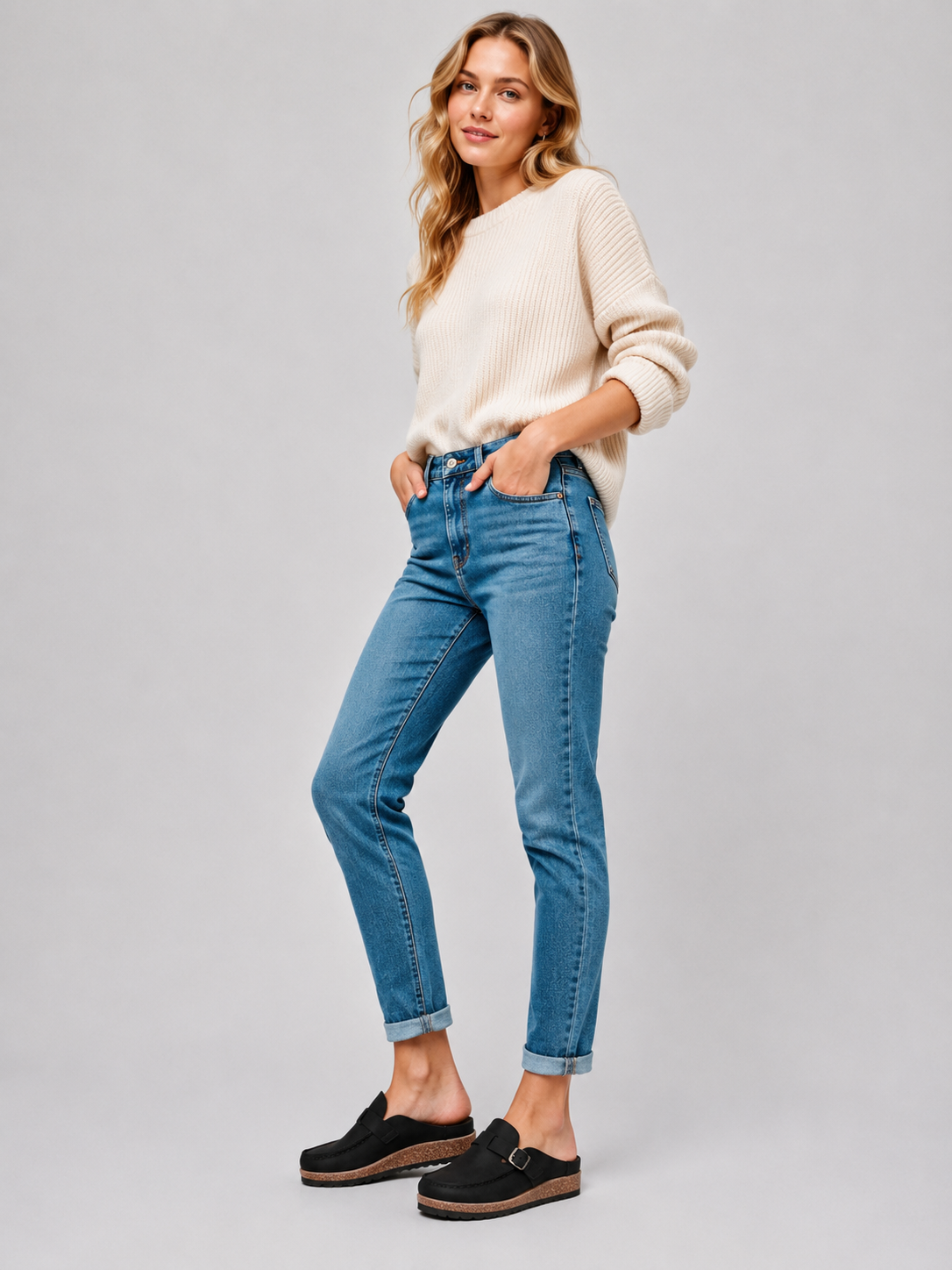 Dames Mules Retro Comfortabel Suède Stijl