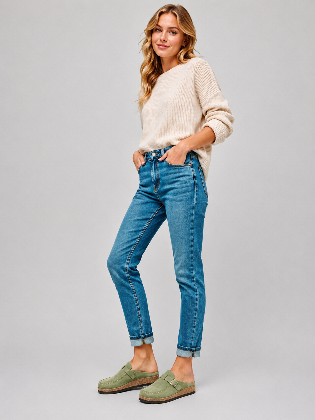 Dames Mules Retro Comfortabel Suède Stijl